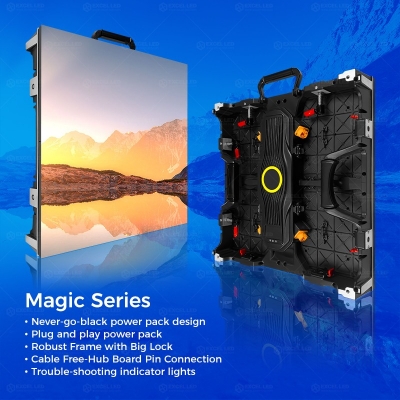Magic Series Never-Go-Black LED Stage Rental Screen 500×500