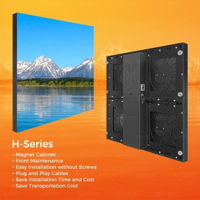 H Series P2.604 P2.976 P3.91 P4.81 LED Wall mounted Screen 500×500